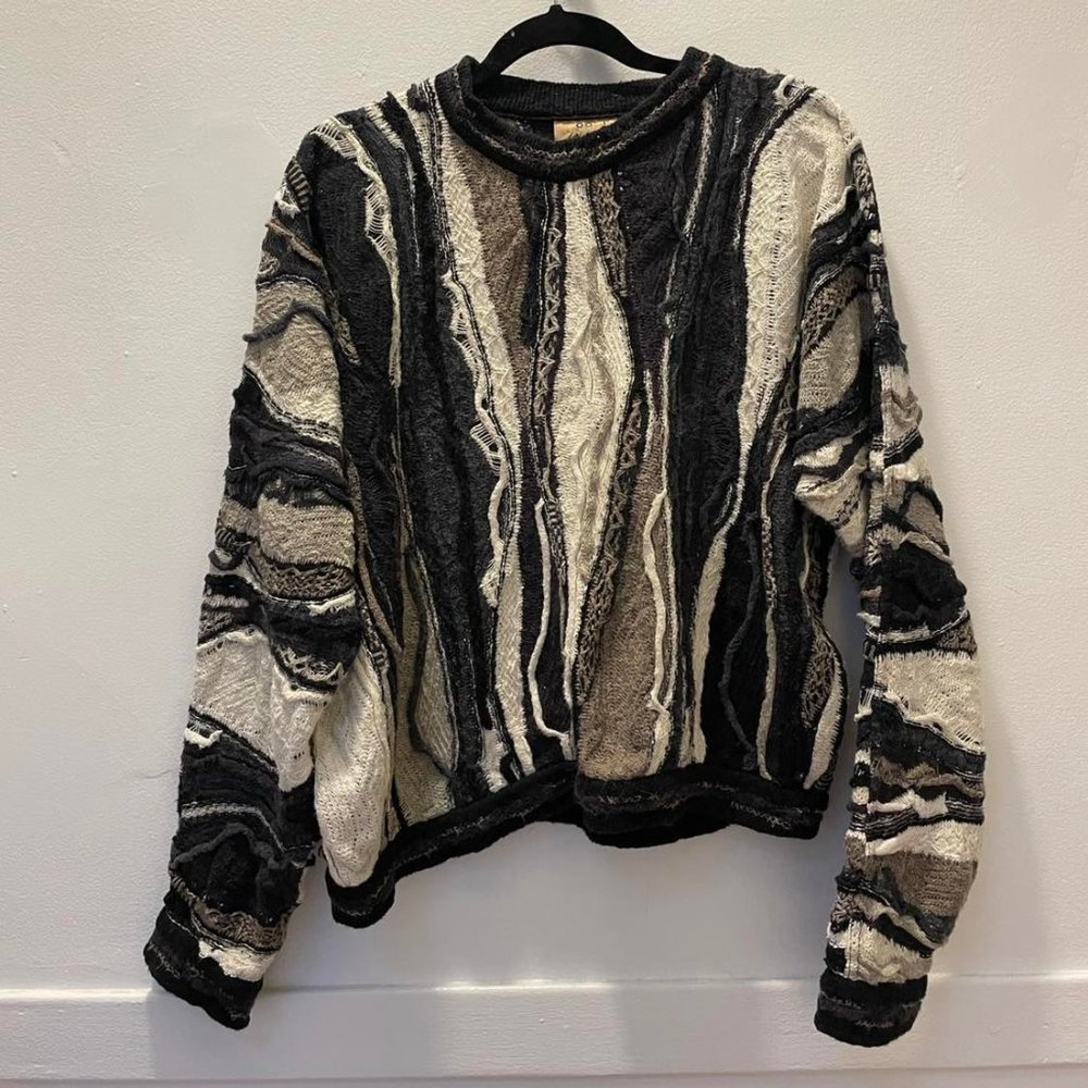 CLASSIC COOGI SWEATER AUSTRALIAN LINEN AND COTTON SIZE M